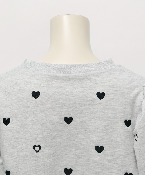 セール】ハート刺繍パフ袖トップス（Tシャツ/カットソー
