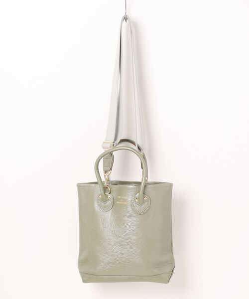SETUP7（セットアップセブン）の「【YOUNG&OLSEN】EMBOSSED LEATHER HAVERSACK S（ハンドバッグ・レディース・グリーン/グレー系その他3/ベージュ系その他3/ブラウン系その他3/グレー系その他2・FREE）」の3枚目の写真