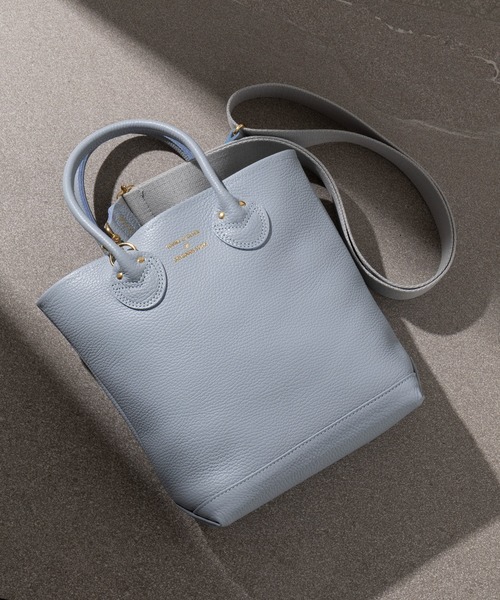 セール】【YOUNG&OLSEN】EMBOSSED LEATHER HAVERSACK S