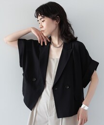 GALLEST | シャンブレークロップドジャケット(テーラードジャケット)