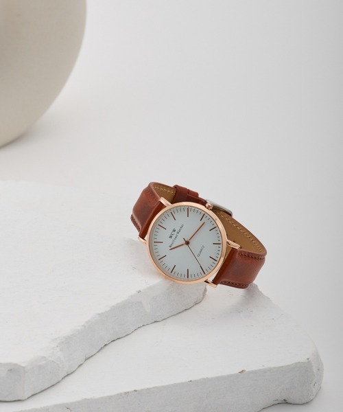 VIBGYOR（ヴィブジョー）の「【MANKYU】WCWレザーベルトWATCH（アナログ腕時計・メンズ・ブラック/ブラウン・FREE）」の2枚目の写真