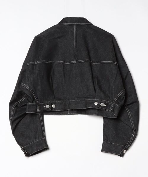 beautiful people（ビューティフルピープル）の「beautiful people selvedge denim short blouson 7425102026（ブルゾン・メンズ・インディゴブルー/ブラック・36）」の4枚目の写真