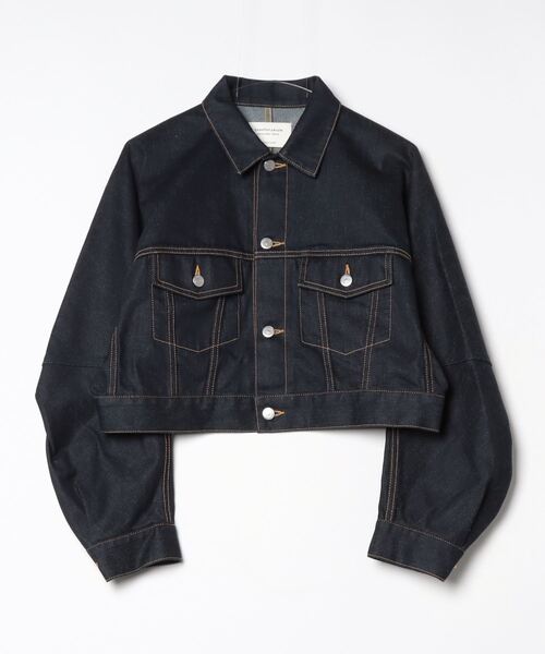 beautiful people（ビューティフルピープル）の「beautiful people selvedge denim short blouson 7425102026（ブルゾン・メンズ・インディゴブルー/ブラック・36）」の3枚目の写真