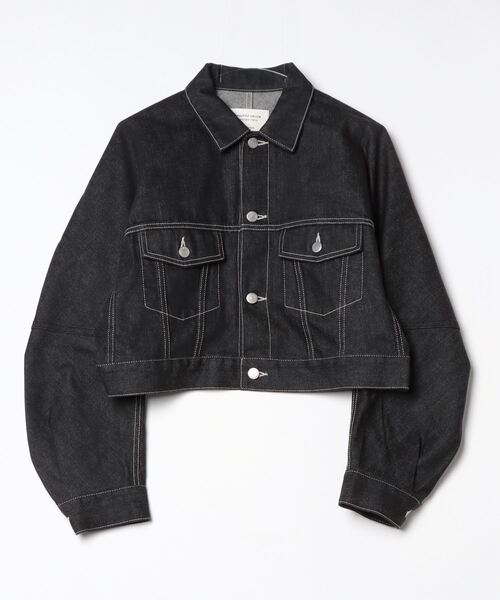 beautiful people（ビューティフルピープル）の「beautiful people selvedge denim short blouson 7425102026（ブルゾン・メンズ・インディゴブルー/ブラック・36）」の6枚目の写真