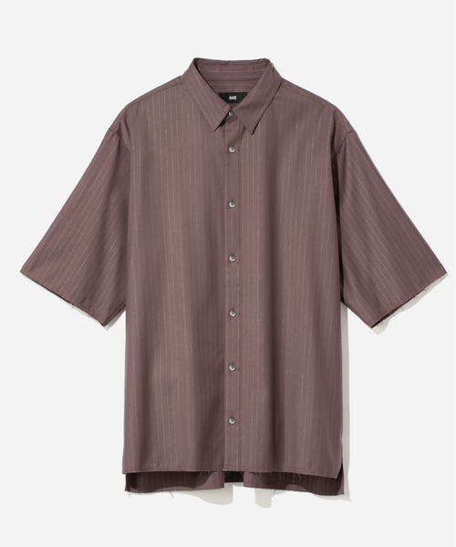 HARE（ハレ）の「【SET UP対応】ラメピンストライプシャツ(HARE)（シャツ/ブラウス・メンズ・ブラック/パープル/グレー・FREE）」の3枚目の写真