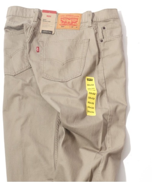 Levi's（リーバイス）の「Levi's/リーバイス 505 REGULAR STRAIGHT TWILL ツイルレギュラーストレート（その他パンツ・メンズ・ベージュ/グレー/ブラウン・34inch/30inch/32inch/36inch/38inch）」の3枚目の写真