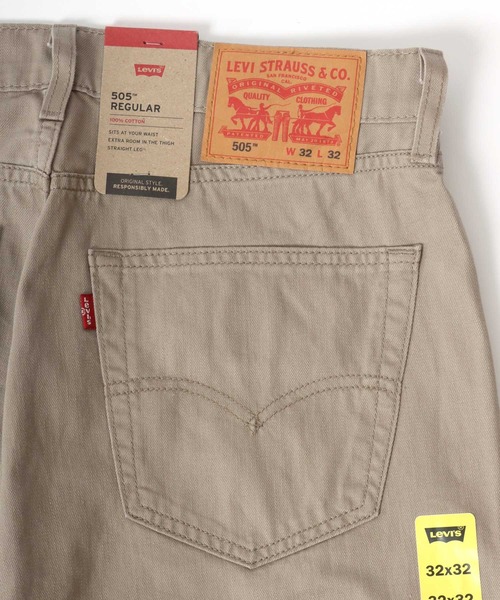 Levi's（リーバイス）の「Levi's/リーバイス 505 REGULAR STRAIGHT TWILL ツイルレギュラーストレート（その他パンツ・メンズ・ベージュ/グレー/ブラウン・34inch/30inch/32inch/36inch/38inch）」の15枚目の写真