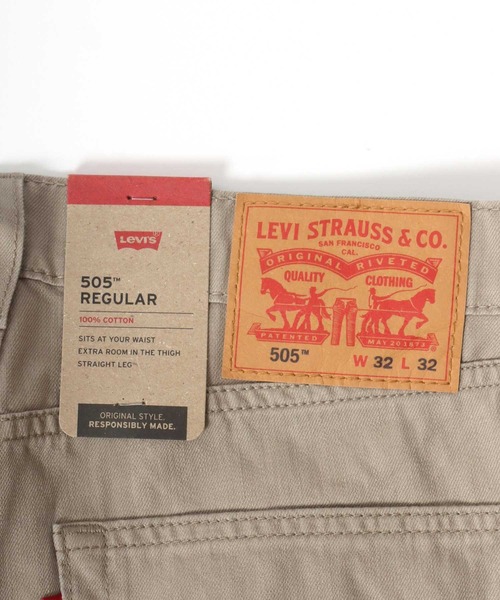 Levi's（リーバイス）の「Levi's/リーバイス 505 REGULAR STRAIGHT TWILL ツイルレギュラーストレート（その他パンツ・メンズ・ベージュ/グレー/ブラウン・34inch/30inch/32inch/36inch/38inch）」の16枚目の写真