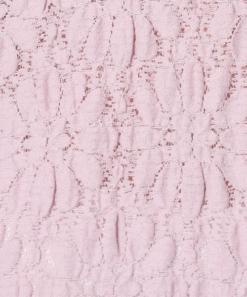 Cutie Blonde（キューティーブロンド）の「◆【インでもアウトでも】ライン入り ぽこぽこレーストップス（Tシャツ/カットソー・レディース・ホワイト系/ベビーピンク/ネイビー・03/04/02）」の11枚目の写真