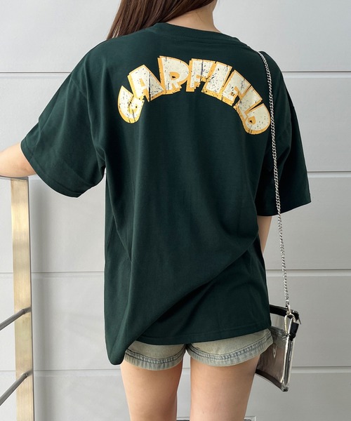 GLAMOROUS JANE(グラマラスジェーン)の「GARFIELDフロントプリントビッグTシャツ(Tシャツ/カットソー・レディース・オフホワイト/モスグリーン/ブラック・FREE)」の20枚目の写真