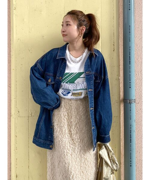 Ungrid(アングリッド)の「ロゴロングスリーブTee(Tシャツ/カットソー・レディース・ピンク/チャコールグレー/オフホワイト・FREE)」の12枚目の写真