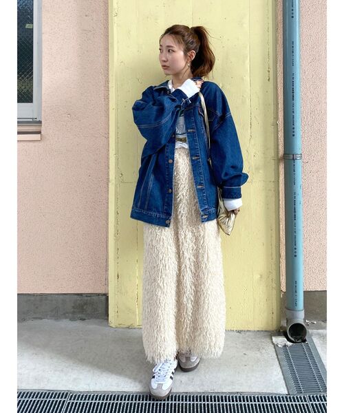 Ungrid(アングリッド)の「ロゴロングスリーブTee(Tシャツ/カットソー・レディース・ピンク/チャコールグレー/オフホワイト・FREE)」の14枚目の写真