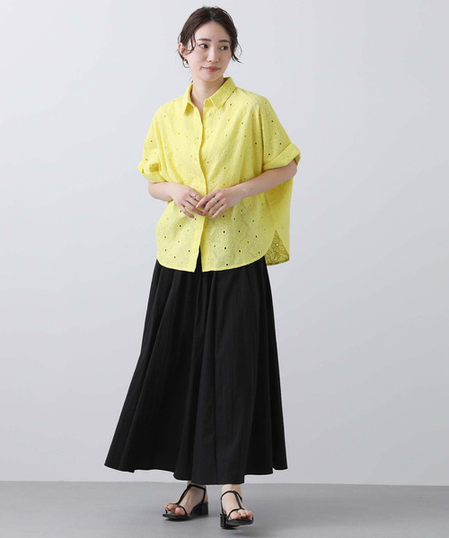 numph(ニンフ)の「Numph刺繍レースブラウス(シャツ/ブラウス・レディース・イエロー/オフホワイト・FREE)」の14枚目の写真
