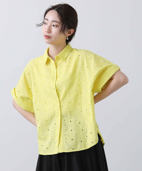 numph(ニンフ)の「Numph刺繍レースブラウス(シャツ/ブラウス・レディース・イエロー/オフホワイト・FREE)」の18枚目の写真