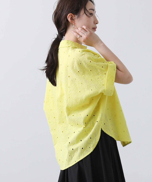numph(ニンフ)の「Numph刺繍レースブラウス(シャツ/ブラウス・レディース・イエロー/オフホワイト・FREE)」の19枚目の写真