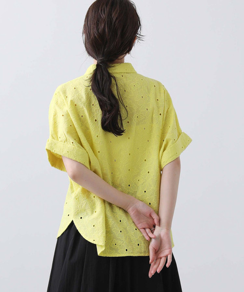 numph(ニンフ)の「Numph刺繍レースブラウス(シャツ/ブラウス・レディース・イエロー/オフホワイト・FREE)」の20枚目の写真