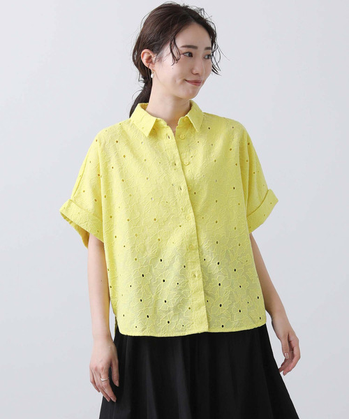 numph(ニンフ)の「Numph刺繍レースブラウス(シャツ/ブラウス・レディース・イエロー/オフホワイト・FREE)」の21枚目の写真