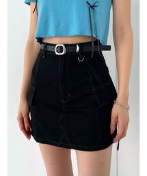EMODA | ハングベルトデニムスカート(デニムスカート)