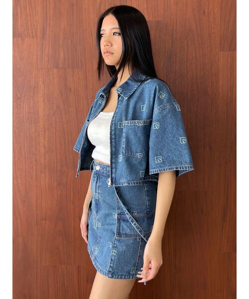 EMODA（エモダ）の「ハングベルトデニムスカート（デニムスカート・レディース・グレー/ライトブルー/ブラック・MEDIUM/SMALL）」の17枚目の写真