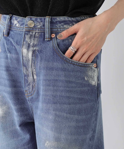 RAGEBLUE（レイジブルー）の「ラインストーン/箔プリント デザインデニムパンツ（デニムパンツ・レディース・ブルー系3/ブルー系2・FREE）」の12枚目の写真