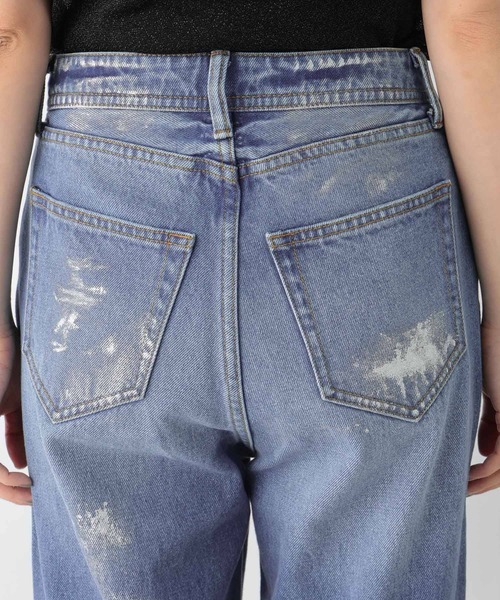 RAGEBLUE（レイジブルー）の「ラインストーン/箔プリント デザインデニムパンツ（デニムパンツ・レディース・ブルー系3/ブルー系2・FREE）」の14枚目の写真