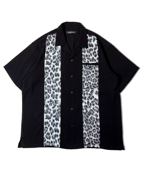 JACKROSE(ジャックローズ)の「JE 開襟ヒョウ柄SSシャツ(シャツ/ブラウス・メンズ・ブラック系2/ブラック・M/L)」の2枚目の写真