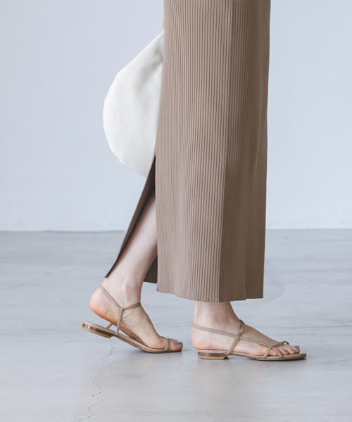 Noble（ノーブル）の「《追加》トタンテレコタイトスカート 14（スカート・レディース・ブルー/ライトグレー/モカ/ブラック・40/38/36）」の16枚目の写真