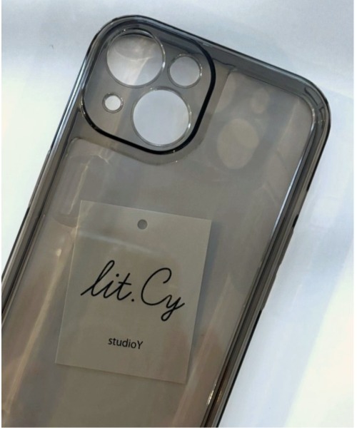 lit.Cy（リットシー）の「シンプルクリアスマホケース　iPhoneケース（スマホケース/カバー・レディース・ブラック/クリア/ブラウン/グリーン・iPhone 13/iPhone 13 Pro/iPhone 14/iPhone 14 Pro/iPhone 15/iPhone 15 Pro）」の2枚目の写真