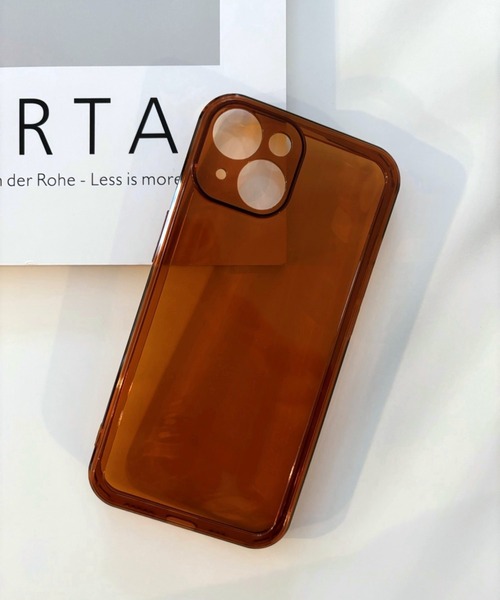 lit.Cy（リットシー）の「シンプルクリアスマホケース　iPhoneケース（スマホケース/カバー・レディース・ブラック/クリア/ブラウン/グリーン・iPhone 13/iPhone 13 Pro/iPhone 14/iPhone 14 Pro/iPhone 15/iPhone 15 Pro）」の6枚目の写真