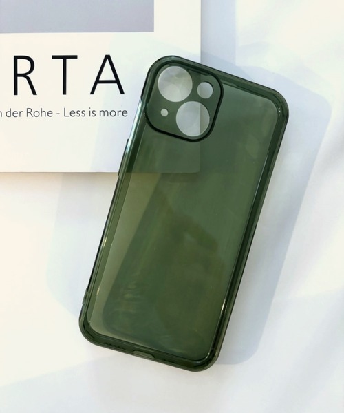 lit.Cy（リットシー）の「シンプルクリアスマホケース　iPhoneケース（スマホケース/カバー・レディース・ブラック/クリア/ブラウン/グリーン・iPhone 13/iPhone 13 Pro/iPhone 14/iPhone 14 Pro/iPhone 15/iPhone 15 Pro）」の7枚目の写真