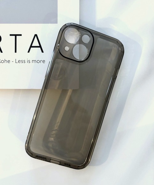lit.Cy（リットシー）の「シンプルクリアスマホケース　iPhoneケース（スマホケース/カバー・レディース・ブラック/クリア/ブラウン/グリーン・iPhone 13/iPhone 13 Pro/iPhone 14/iPhone 14 Pro/iPhone 15/iPhone 15 Pro）」の5枚目の写真