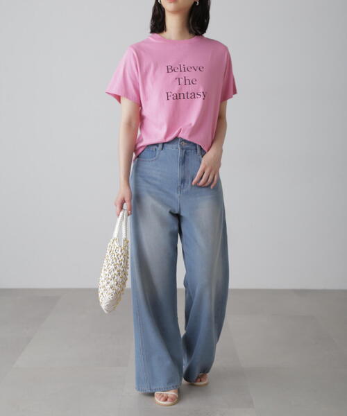 FREE'S MART（フリーズマート）の「◆ロゴＴシャツ（Tシャツ/カットソー・レディース・ネイビー/ピンク/ホワイト・FREE）」の6枚目の写真