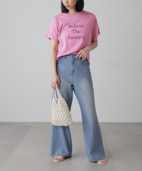 FREE'S MART（フリーズマート）の「◆ロゴＴシャツ（Tシャツ/カットソー・レディース・ネイビー/ピンク/ホワイト・FREE）」の7枚目の写真