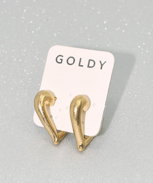 GOLDY(ゴールディ)の「スピーシーズ オブ ハート フープ ワンタッチ ピアス(ピアス(両耳用)・レディース・シルバー/ゴールド/シルバー系その他/ゴールド系その他・FREE)」の8枚目の写真