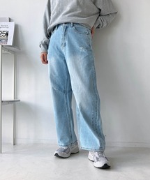 AS KNOW AS plus | ◎バレルシルエット デザインカーブパンツ(デニムパンツ)