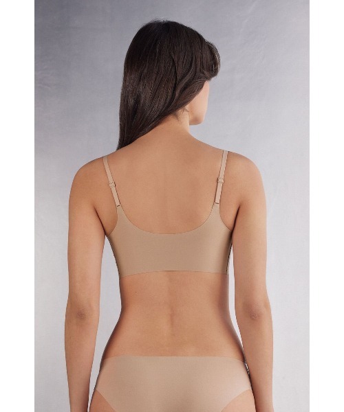 マイクロファイバー Eri ブラトップ【ノンワイヤー・ホックなし・脇高