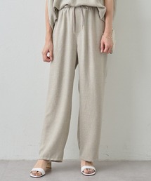 BEARDSLEY | 《LIVETART・3サイズ展開・洗える》麻調合繊ストレートパンツ(その他パンツ)