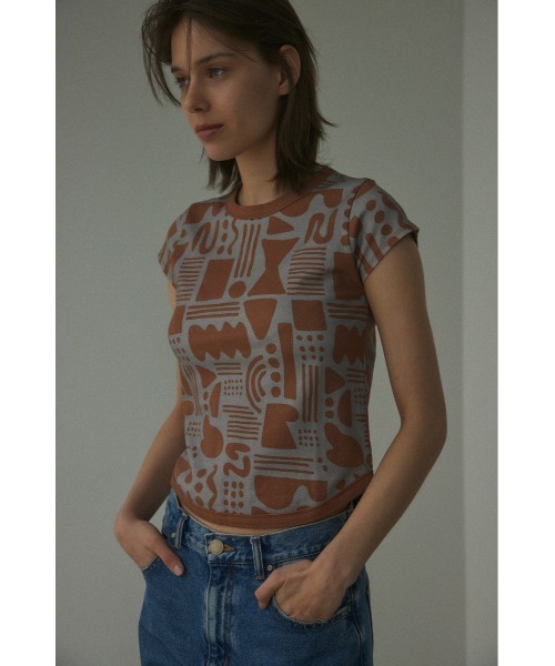 tribal pattern tops(トライバルパターントップス)（Tシャツ/カットソー）｜BLACK BY MOUSSY（ブラックバイマウジー）