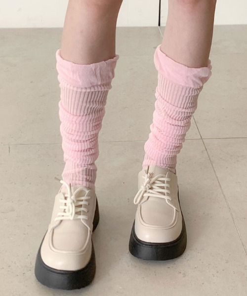 VIVID LADY（ビビッドレディー）の「シアーレグウォーマー ソックス バレエコア 全4色（ソックス/靴下・レディース・ホワイト/ピンク/ブラック/グレー・FREE）」の14枚目の写真