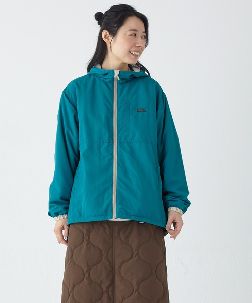 KRIFF MAYER Lady's Collection(クリフメイヤーレディースコレクション)の「アクティブフードJK(マウンテンパーカー・レディース・カラフル/ベージュ/ネイビー/その他5/その他6/ブルーグリーン・MEDIUM/LARGE)」の7枚目の写真