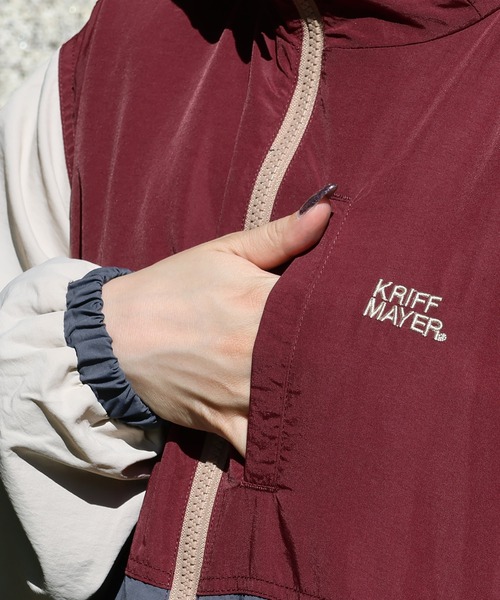 KRIFF MAYER Lady's Collection(クリフメイヤーレディースコレクション)の「アクティブフードJK(マウンテンパーカー・レディース・カラフル/ベージュ/ネイビー/その他5/その他6/ブルーグリーン・MEDIUM/LARGE)」の14枚目の写真