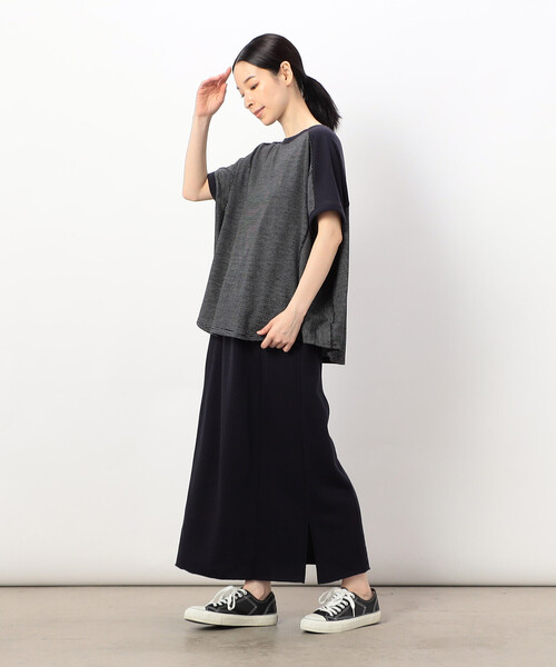 ONIGIRI（オニギリ）の「【 速乾 】裏毛ナロースカート/セットアップ対応（スカート・レディース・ブラウン/ベージュ/ネイビー・FREE）」の8枚目の写真