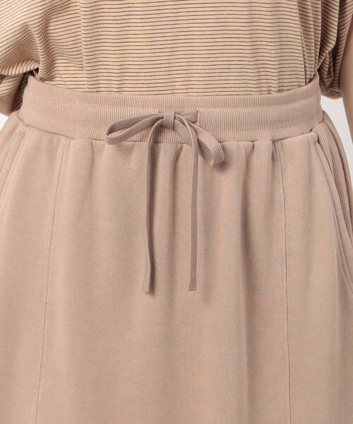 ONIGIRI（オニギリ）の「【 速乾 】裏毛ナロースカート/セットアップ対応（スカート・レディース・ブラウン/ベージュ/ネイビー・FREE）」の19枚目の写真