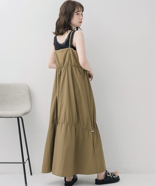 RETRO GIRL（レトロガール）の「2wayナイロンキャミOP（ワンピース・レディース・ナチュラル/ブラック/グリーン・FREE）」の21枚目の写真