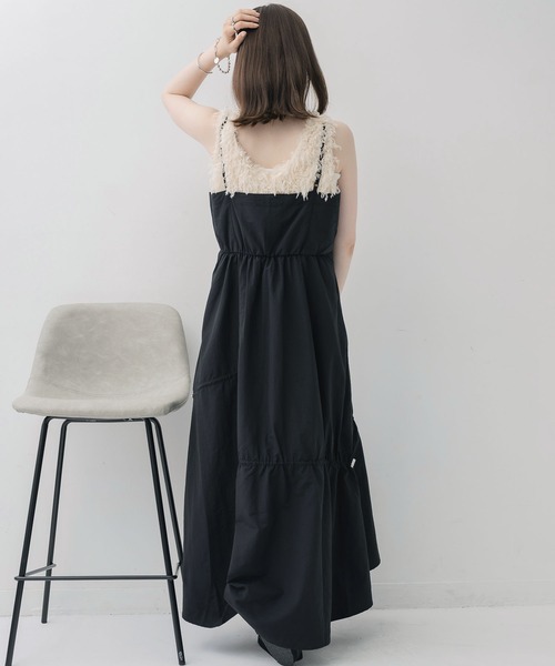 RETRO GIRL（レトロガール）の「2wayナイロンキャミOP（ワンピース・レディース・ナチュラル/ブラック/グリーン・FREE）」の13枚目の写真