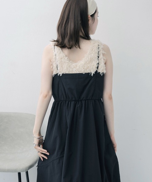 RETRO GIRL（レトロガール）の「2wayナイロンキャミOP（ワンピース・レディース・ナチュラル/ブラック/グリーン・FREE）」の15枚目の写真