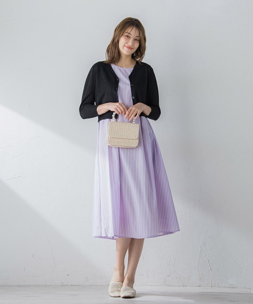 ketty(ケティ)の「TCブライトノースリーブテントワンピース≪手洗い可能≫(ワンピース・レディース・ブルー系その他/パープル系その他/グリーン系その他・M)」の14枚目の写真