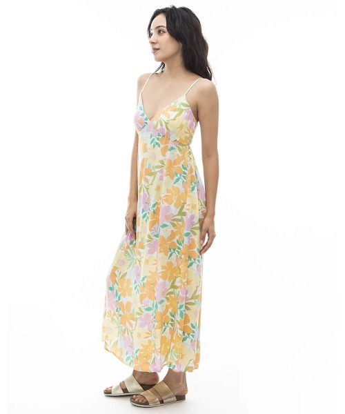 BILLABONG（ビラボン）の「BILLABONG レディース SUMMER SHINE ロングワンピース 【2024年夏モデル】（ワンピース・レディース・グリーン系その他/マルチ・SMALL）」の4枚目の写真