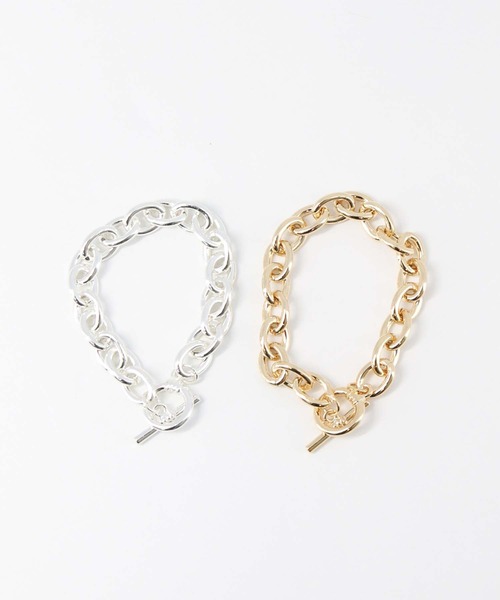 Gready Brilliant（グレディブリリアン）の「チェーンマンテルブレスレット（ブレスレット・レディース・ゴールド/シルバー・FREE）」の4枚目の写真