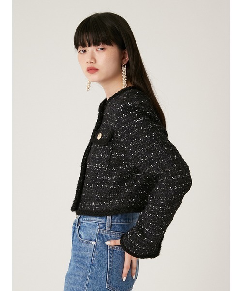 fiolily ツイードジャケット fiolily ツイードジャケット コート